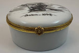 Salem Witch Black and White Trinket Box